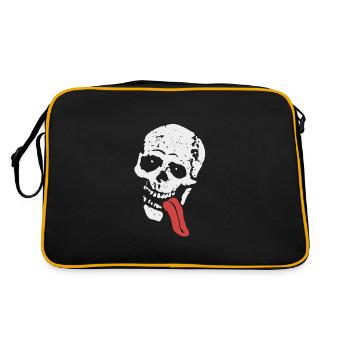 JESSE SKULL - Retro Bag - black/gold - Back
