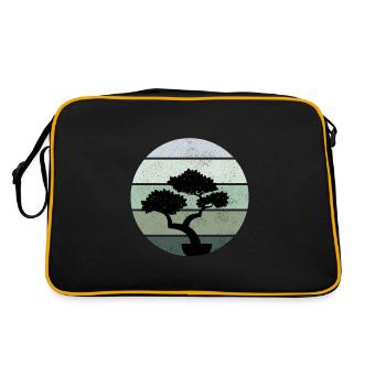 Bonsaï Tradition japonaise Océan Pacifique - Sac Retro - noir/or - Dos