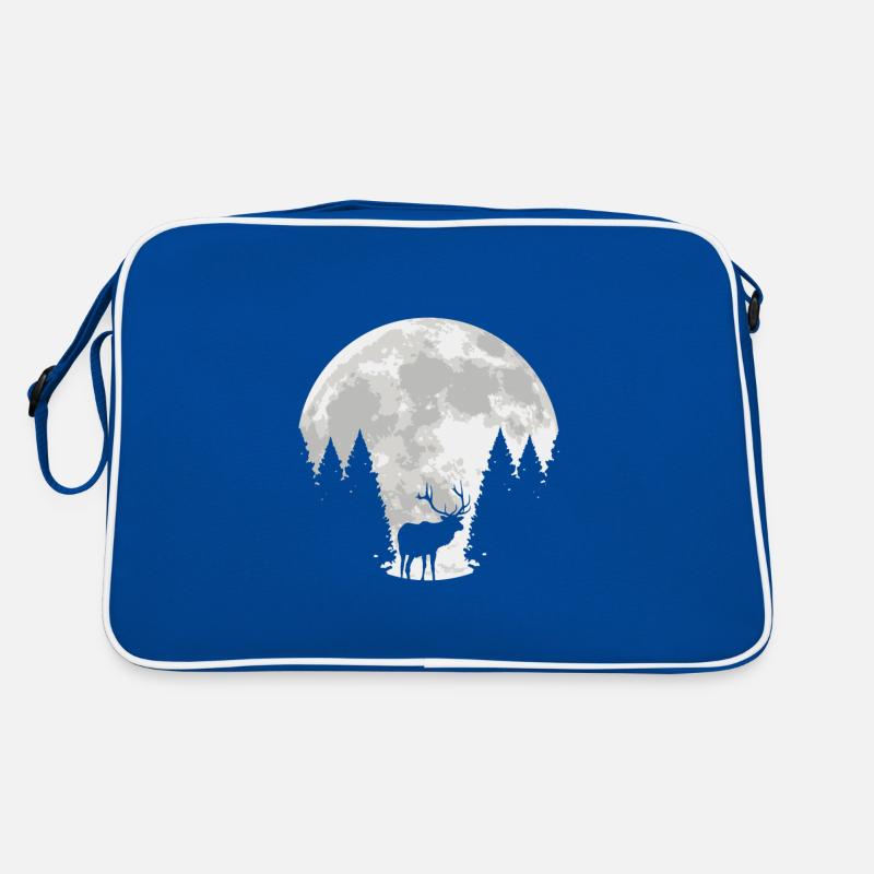 Hirsch Mond Geschenkidee Retro Tasche