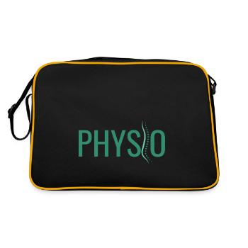 Physiotherapy Logo - Retro Bag - black/gold - Back