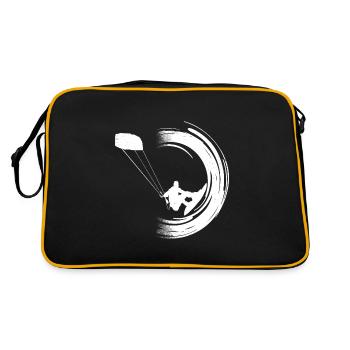 Kitesurfing gift idea kiteboarding windsurfing - Retro Bag - black/gold - Back