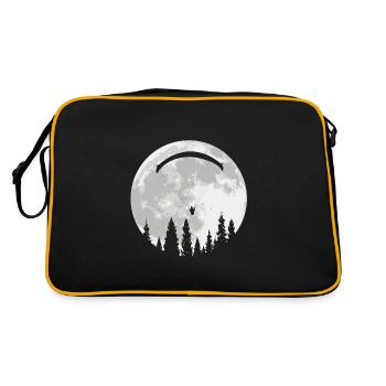 Parachute paraglider skydiver gift - Retro Bag - black/gold - Back