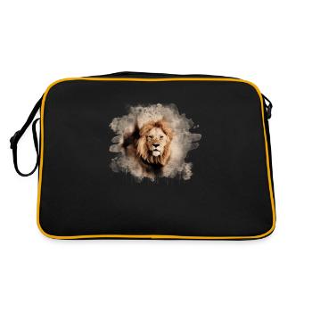 Lion splash - Retro Bag - black/gold - Back