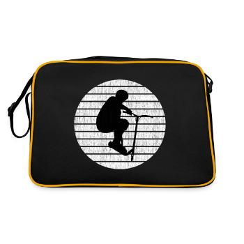 Trickscooter Design pour les fans de scooters stunt - Sac Retro - noir/or - Dos