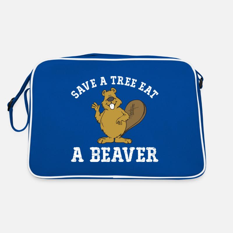 Save a Tree Eat a Beaver Sac Retro