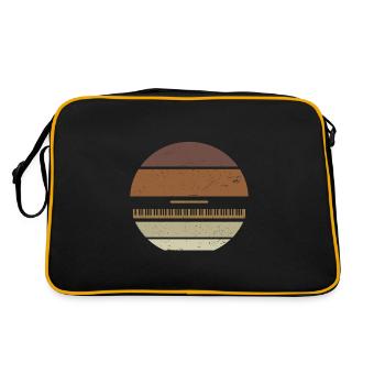 Piano Instrument à clavier Piano piano piano - Sac Retro - noir/or - Dos
