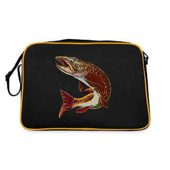 Legakulie Pike brown - Retro Bag - black/gold - Back