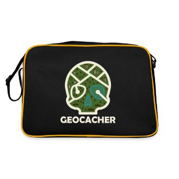 Géocaching géocaching - Sac Retro - noir/or - Dos