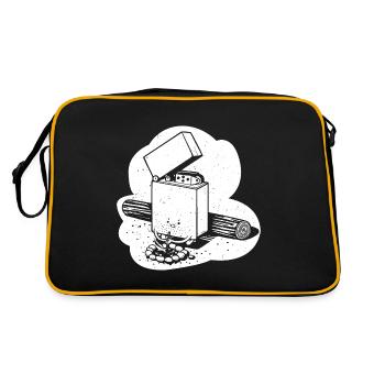 Matches funny - Retro Bag - black/gold - Back