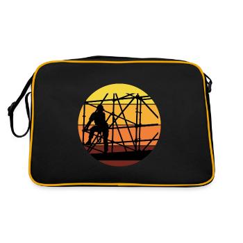 Échafaudage échafaudage Échafaudage Vintage Retro - Sac Retro - noir/or - Dos