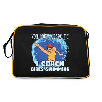 Schwimmen Spruch für eine Schwimm-Trainerin - Sac Retro - noir/or - Dos