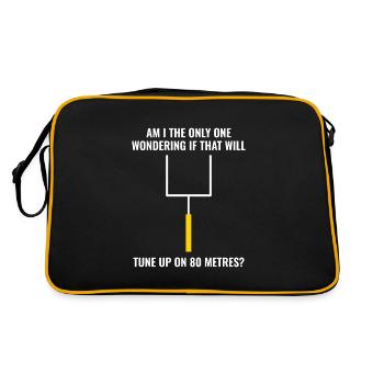 Amateur Ham Radio Operator American Football Funny - Retro Bag - black/gold - Back