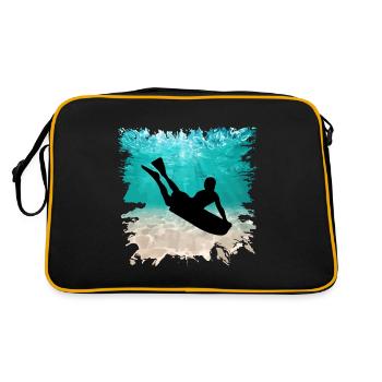 Bodyboard Surf d’été Bodyboarder Sea Sand - Sac Retro - noir/or - Dos