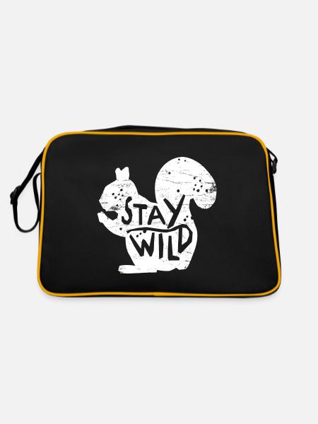 squirrel - Retro Bag - black/gold