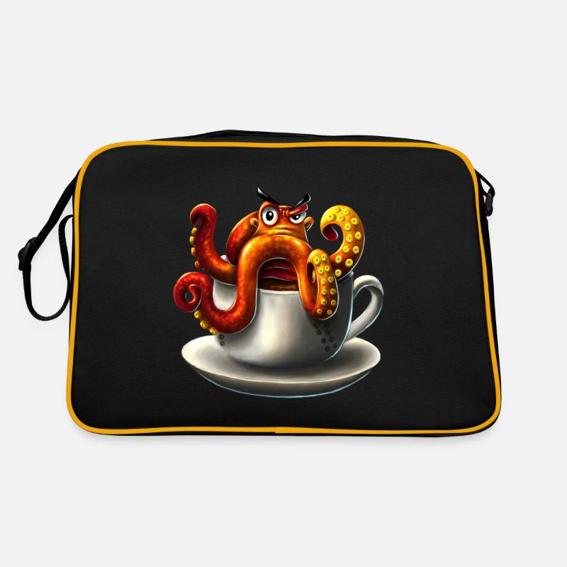 Coffee Octopus Retro Bag