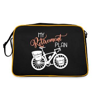 Balade à vélo Cyclisme - Sac Retro - noir/or - Dos