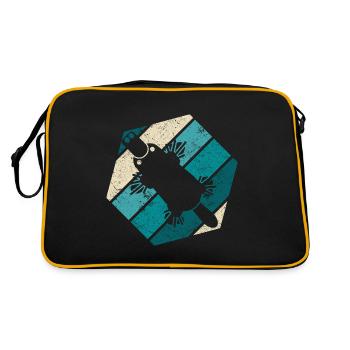 Retroabeltier Vintage Platypus - Sac Retro - noir/or - Dos