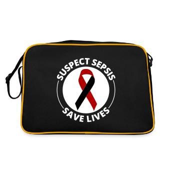 Sepsis Awareness - Retro Bag - black/gold - Back