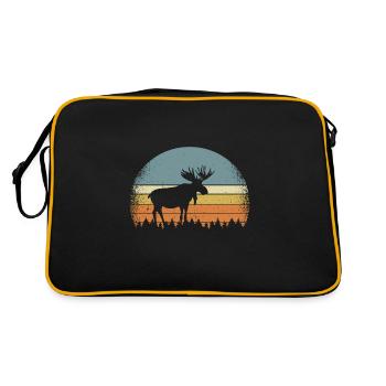 Orignal Elche Orignal Vache d’Orignasse Bois Idées cadeaux - Sac Retro - noir/or - Dos