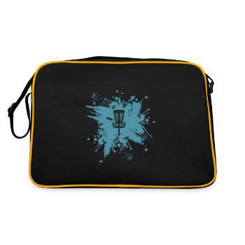 Disc Golf Flying Disc Disc Golfer Gift - Retro Bag - black/gold - Back