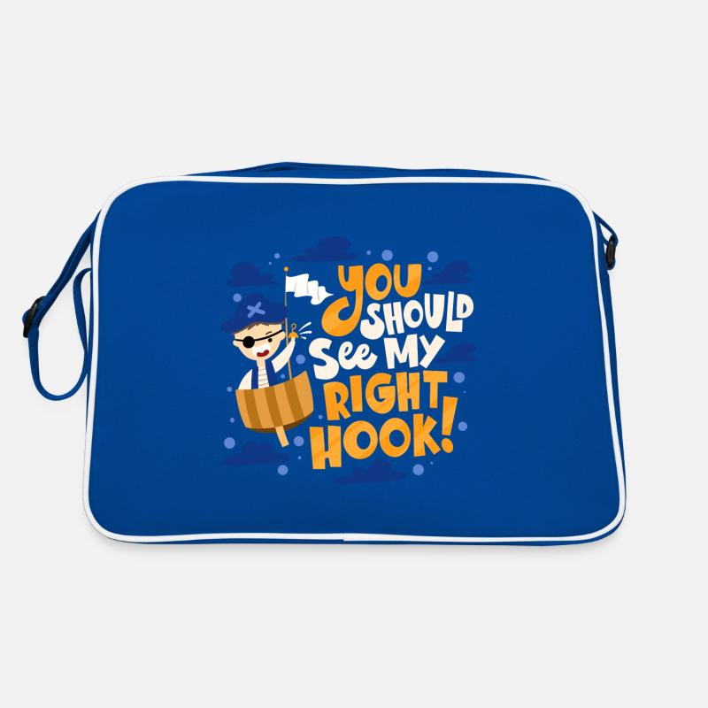 Vous devriez voir mon crochet droit Pirate Pun Sac Retro