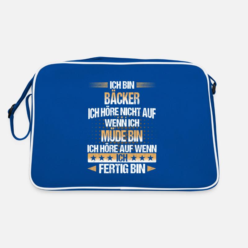 Bäcker Bäckerin Bäckerei Beruf Spruch Retro Tasche