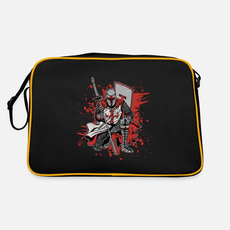 Crusader Knights Templar Deus Vult Knight Templar Retro Bag