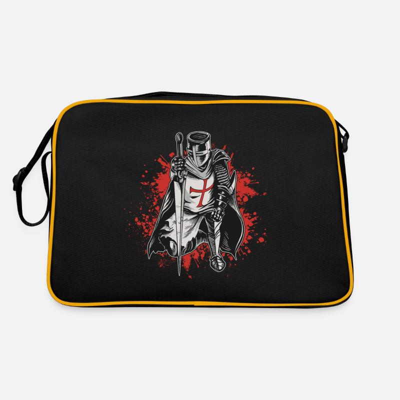 Crusader Knights Templar Deus Vult Knight Templar Retro Bag