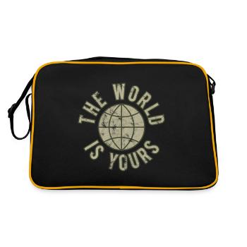 Le monde est à tor rétro - Sac Retro - noir/or - Dos