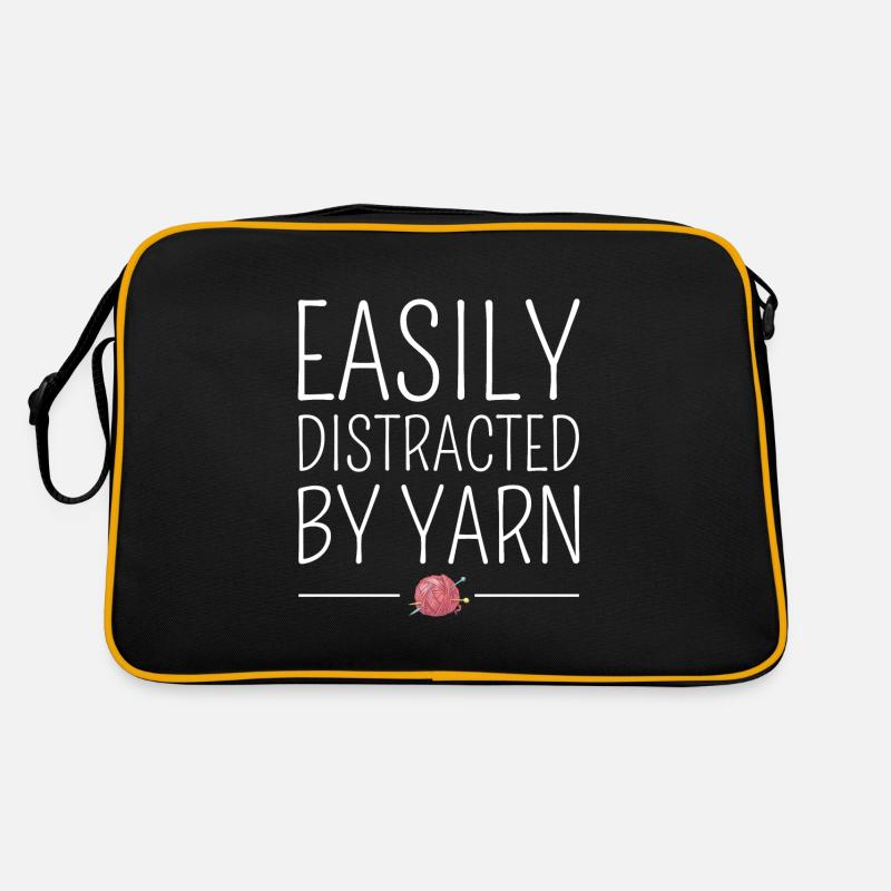 Crocheting Crochet Knitting Crocheter Funny Retro Bag