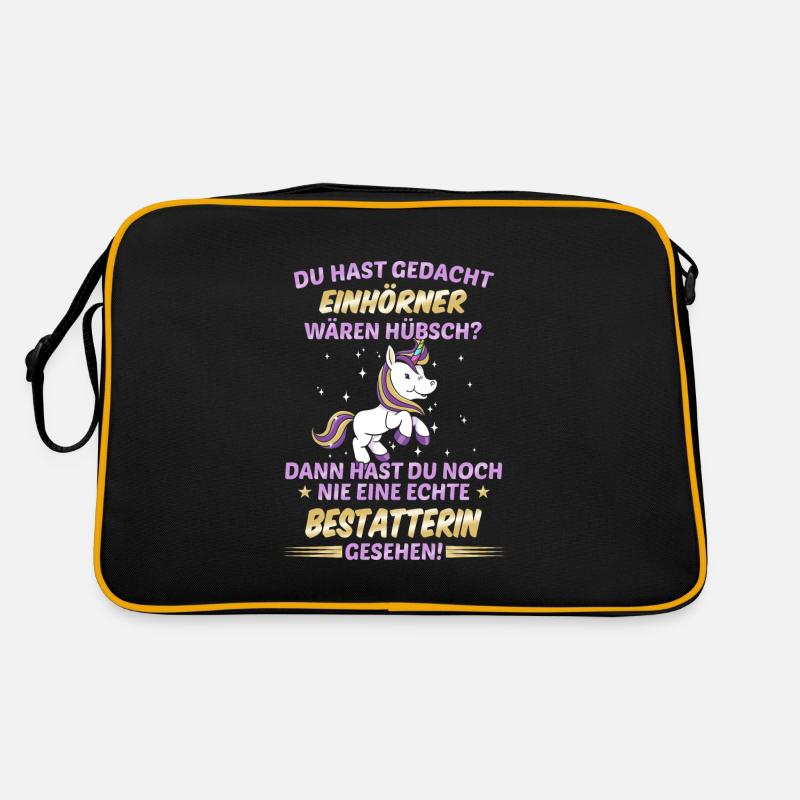 Bestatter Bestatterin Bestatten Beruf Spruch Retro Tasche