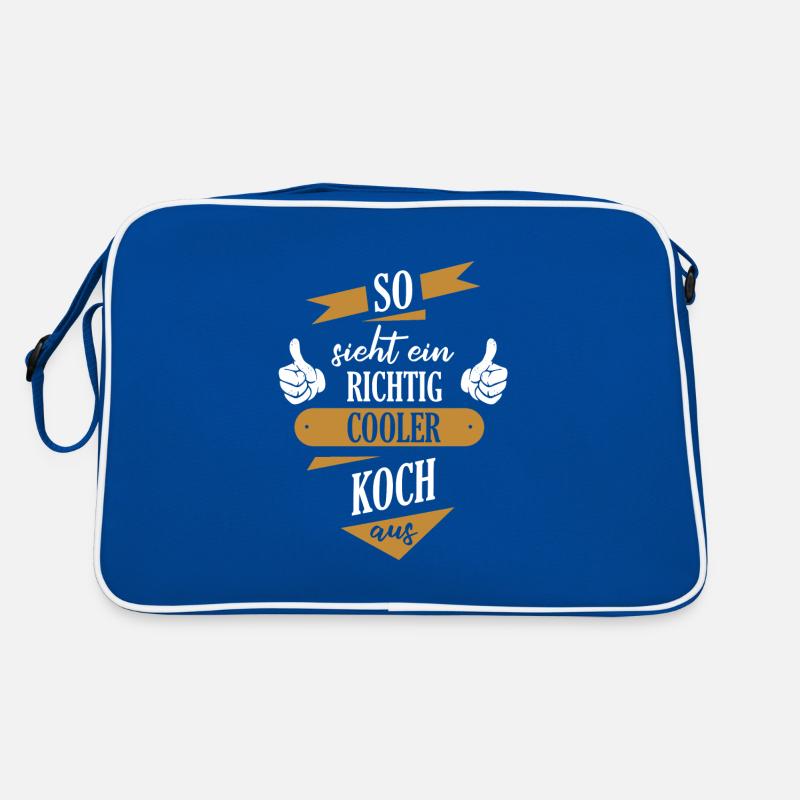 Koch Köche Chefkoch kochen Küche Beruf Spruch Retro Tasche