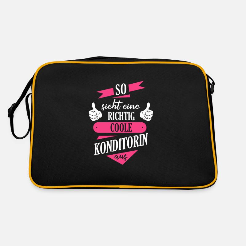 Konditorin Konditorei Kuchen Torte Beruf Spruch Retro Tasche