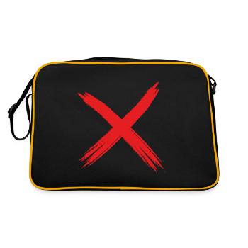 A clear no! - Retro Bag - black/gold - Back