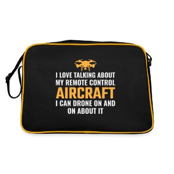 FPV Drone Flying Quadcopters RC Pilote Air Racing - Sac Retro - noir/or - Dos