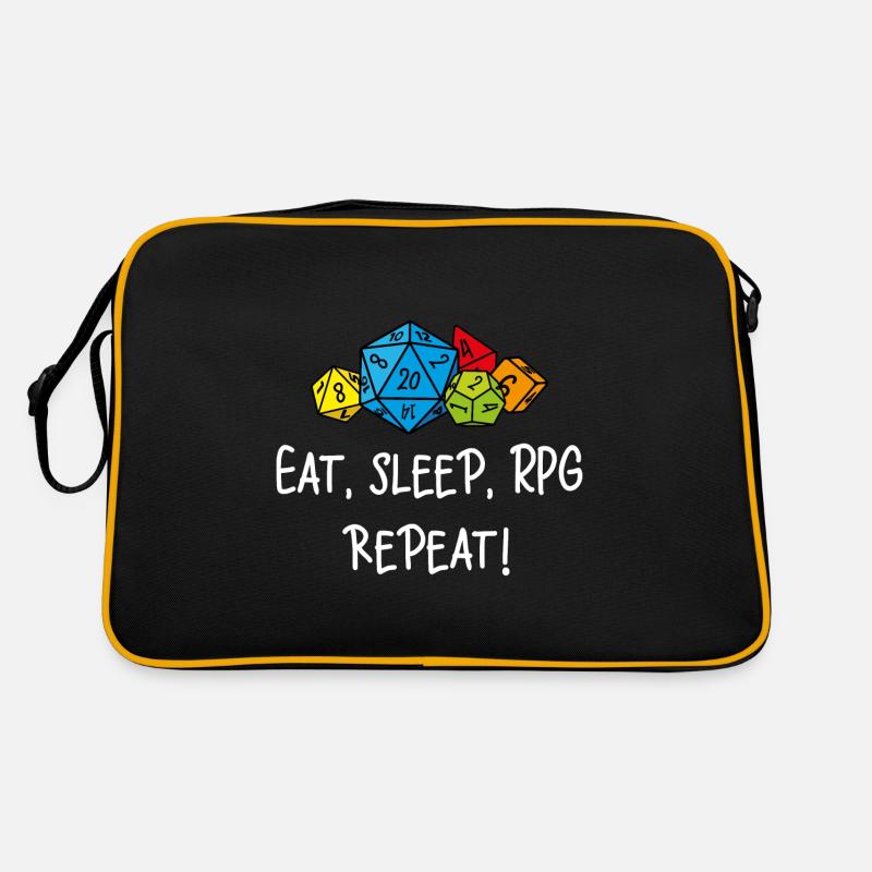 Eat, sleep, RPG, repeat Retro Bag