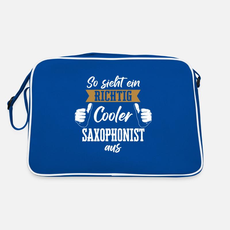 Saxophone Saxophonist Instrument Spruch Retro Tasche