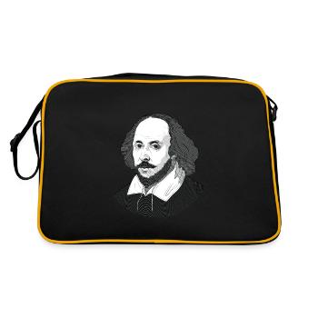 William Shakespeare - Retro Bag - black/gold - Back