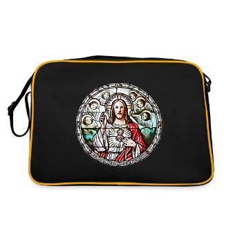 SACRÉ-CŒUR DE JÉSUS - Sac Retro - noir/or - Dos