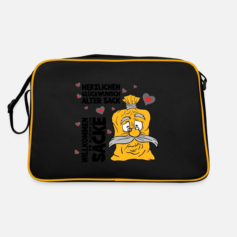 Herzlichen Glückwunsch alter Sack,cooler Spruch Retro Tasche