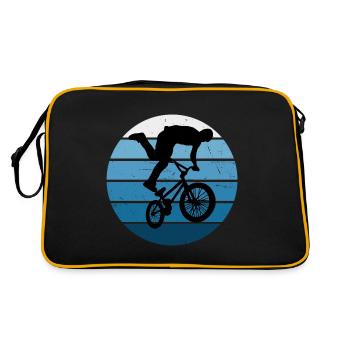 Vélo Hommes bmx Vélo Cyclisme bmx Femmes - Sac Retro - noir/or - Dos