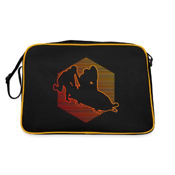 Bobsleigh Bobsleigh Sport Bobsleigh à deux bobsleigh - Sac Retro - noir/or - Dos