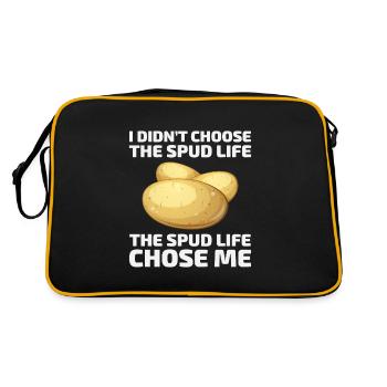 Potato Farmer Farming Farm Agriculture Funny - Retro Bag - black/gold - Back
