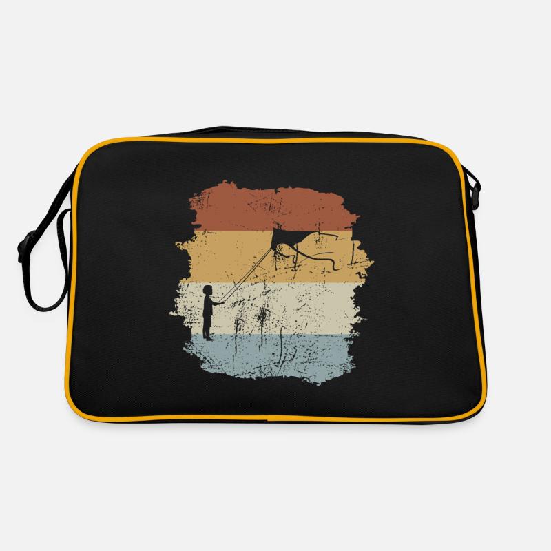 Lenkdrachen Fliegen Flugdrachen Lenkmatte Retro Tasche