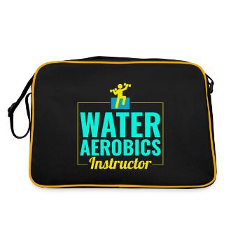 Water Aerobics Instructor Aquatic fitness Trainer - Retro Bag - black/gold - Back