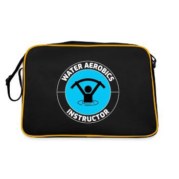 Water Aerobics Instructor Mermaid Aquatic fitness - Retro Bag - black/gold - Back