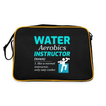 Water Aerobics Instructor Aquatic fitness Trainer - Retro Bag - black/gold - Back