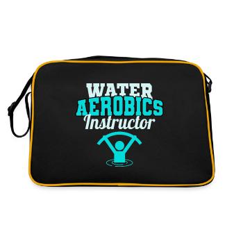 Water Aerobics Instructor Aquatic fitness Trainer - Retro Bag - black/gold - Back