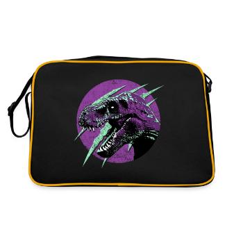 Dinosaure Tyrannosaurus Rex Scratch Design - Sac Retro - noir/or - Dos