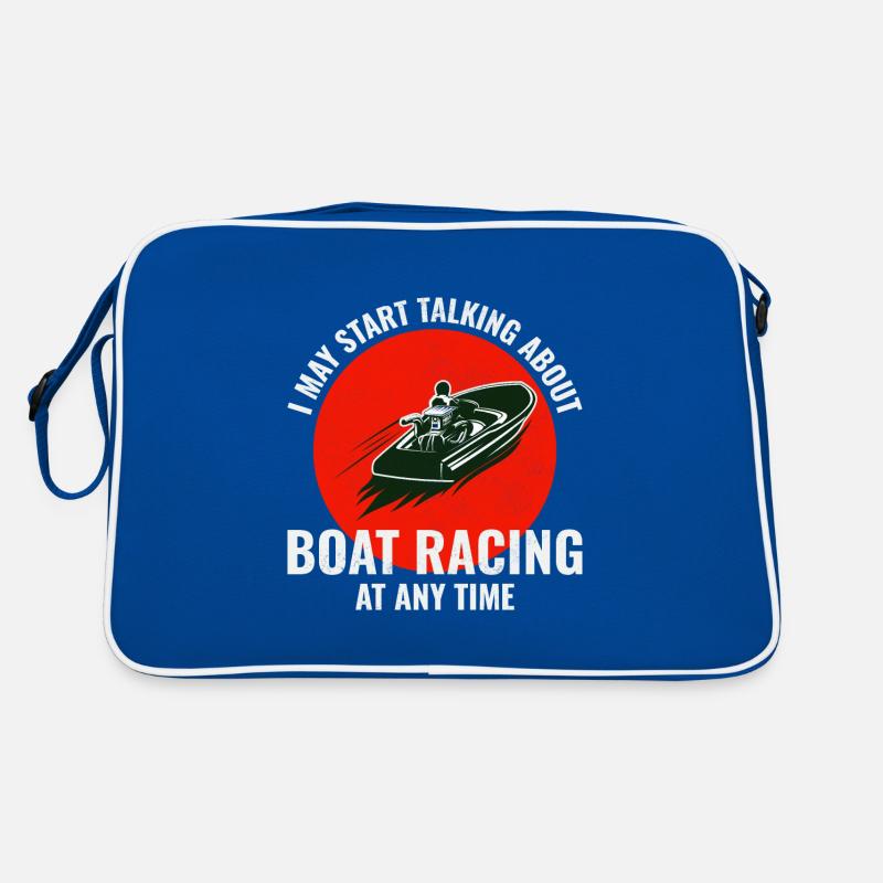 Course de bateaux à moteur Speedboat Course au large Sac Retro